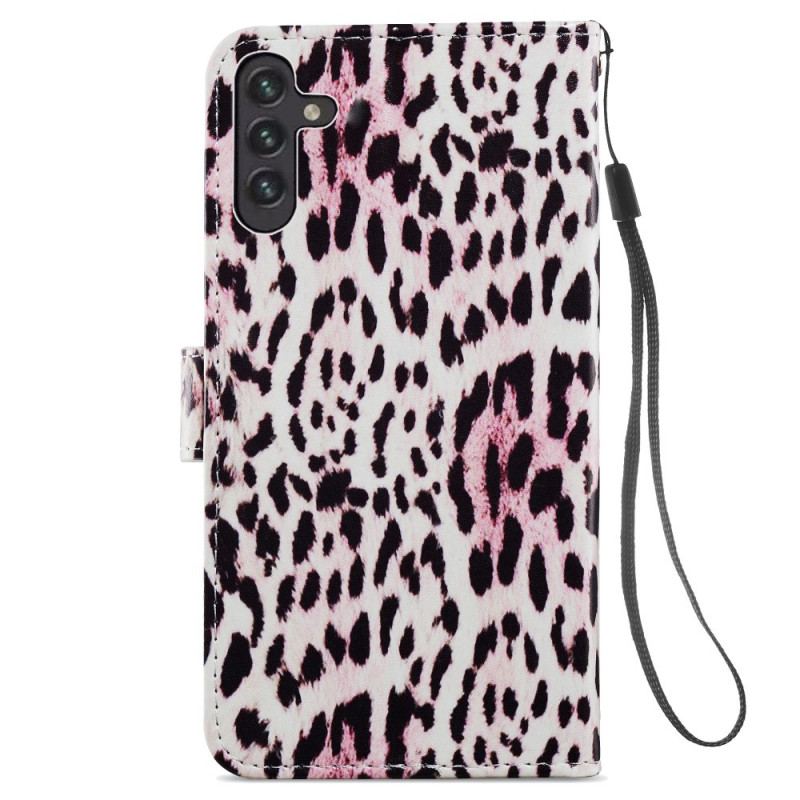 Læder Cover Samsung Galaxy A13 5G / A04s Leopard Print