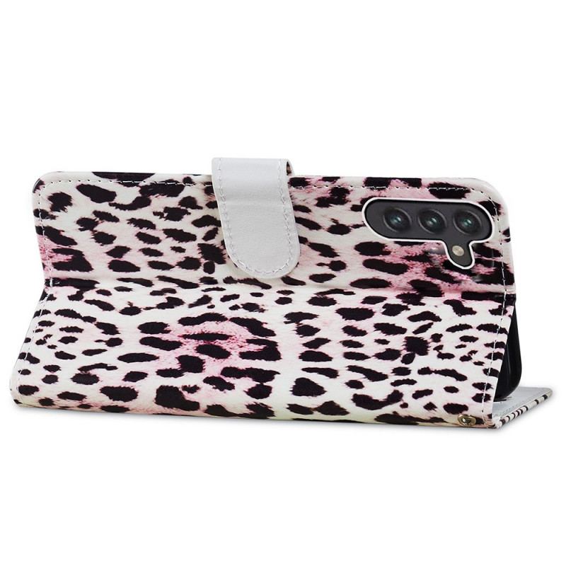 Læder Cover Samsung Galaxy A13 5G / A04s Leopard Print