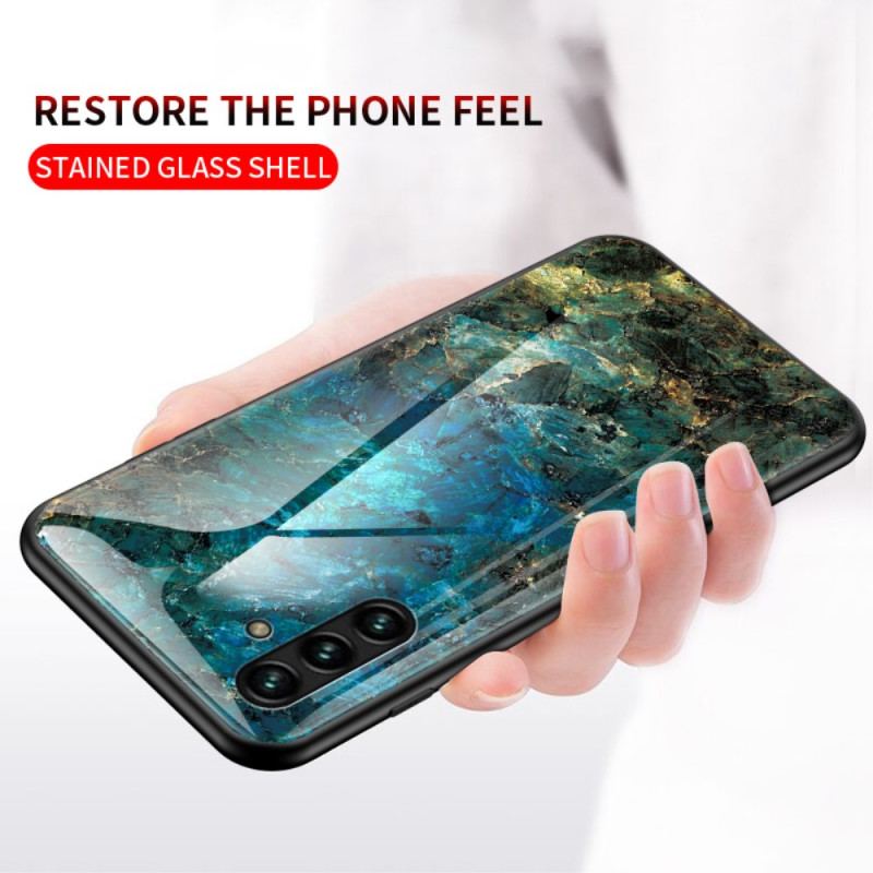 Mobilcover Samsung Galaxy A13 5G / A04s Marmor Hærdet Glas