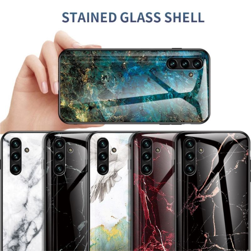 Mobilcover Samsung Galaxy A13 5G / A04s Marmor Hærdet Glas