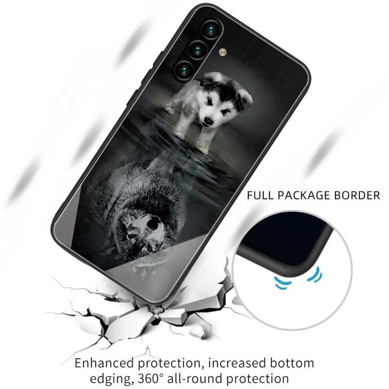 Mobilcover Samsung Galaxy A13 5G / A04s Puppy Dream Hærdet Glas