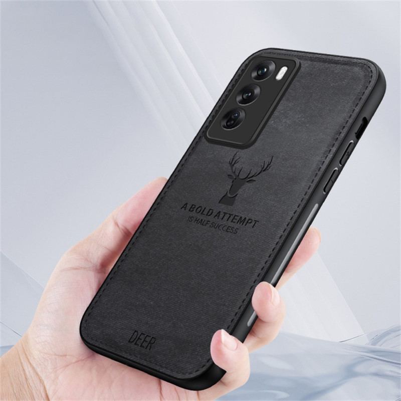 Cover Oppo Reno 12 5g Stoftekstur Hjortemønster