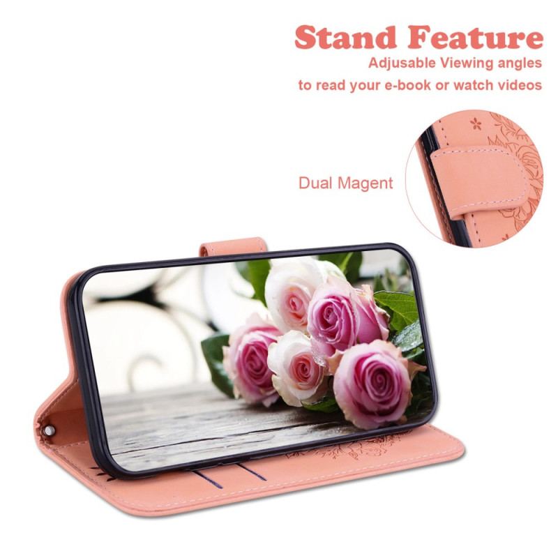 Flip Cover Oppo Reno 12 5g Floralie Med Rem