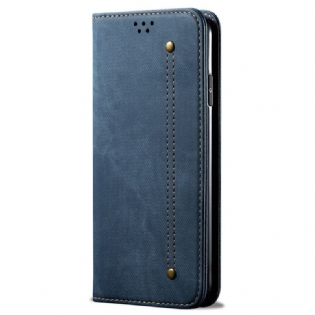 Flip Cover Oppo Reno 12 5g Jeansstof