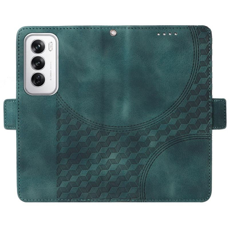 Flip Cover Til Oppo Reno 12 5g Rhombus Starry