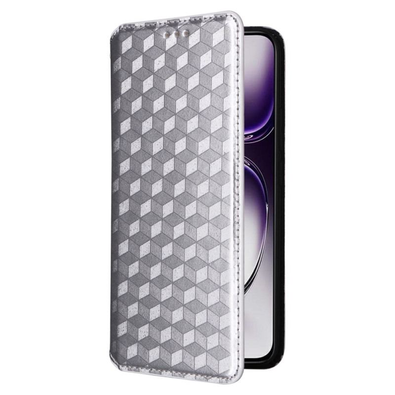 Læder Cover Oppo Reno 12 5g Telefon Etui 3d Diamanter