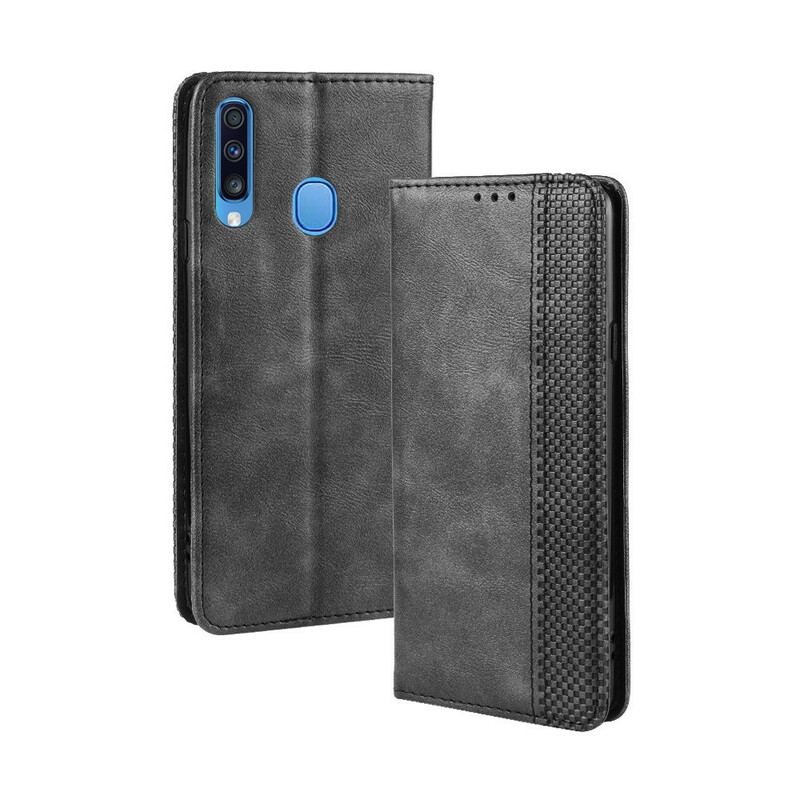 Cover Samsung Galaxy A20s Flip Cover Stiliseret Vintage Lædereffekt