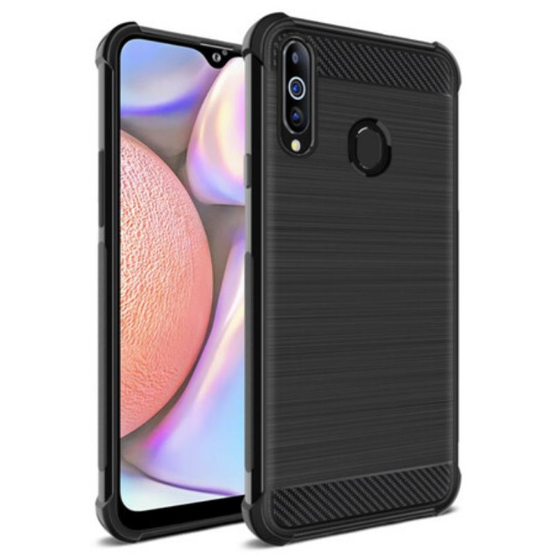 Cover Samsung Galaxy A20s Imak Vega Series Børstet Kulfiber