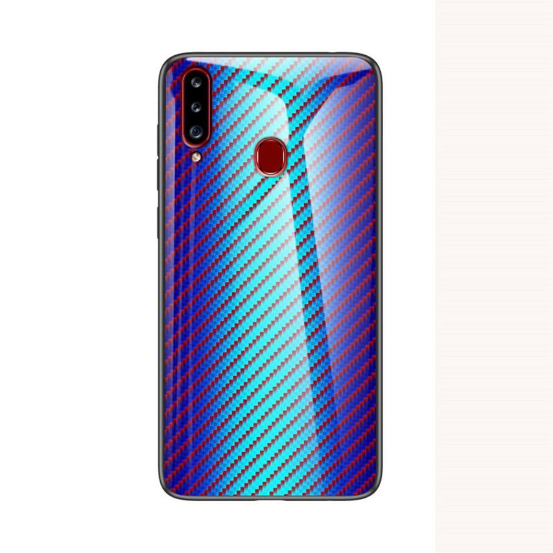 Cover Samsung Galaxy A20s Kulfiber Hærdet Glas