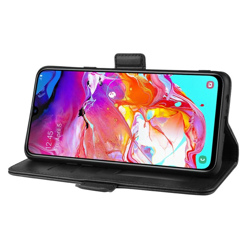 Flip Cover Samsung Galaxy A20s Læder Cover Dobbelt Klap