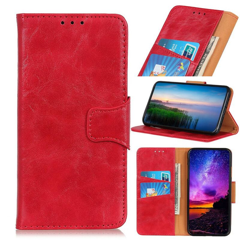 Læder Cover Samsung Galaxy A20s Flip Cover Dobbeltsidet Magnetisk Klap