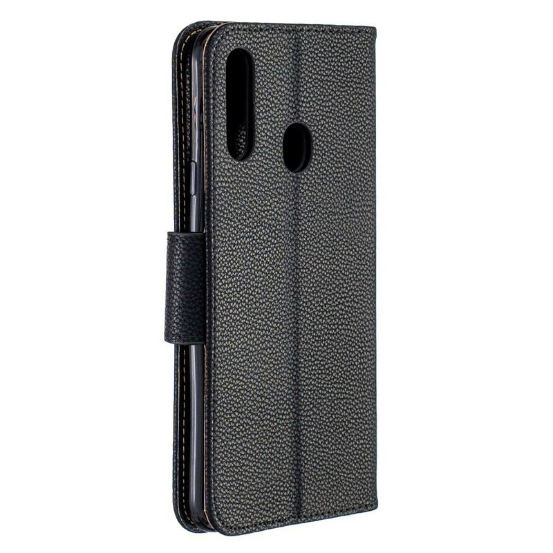 Læder Cover Samsung Galaxy A20s Flip Cover Litchi Rabat Oblique