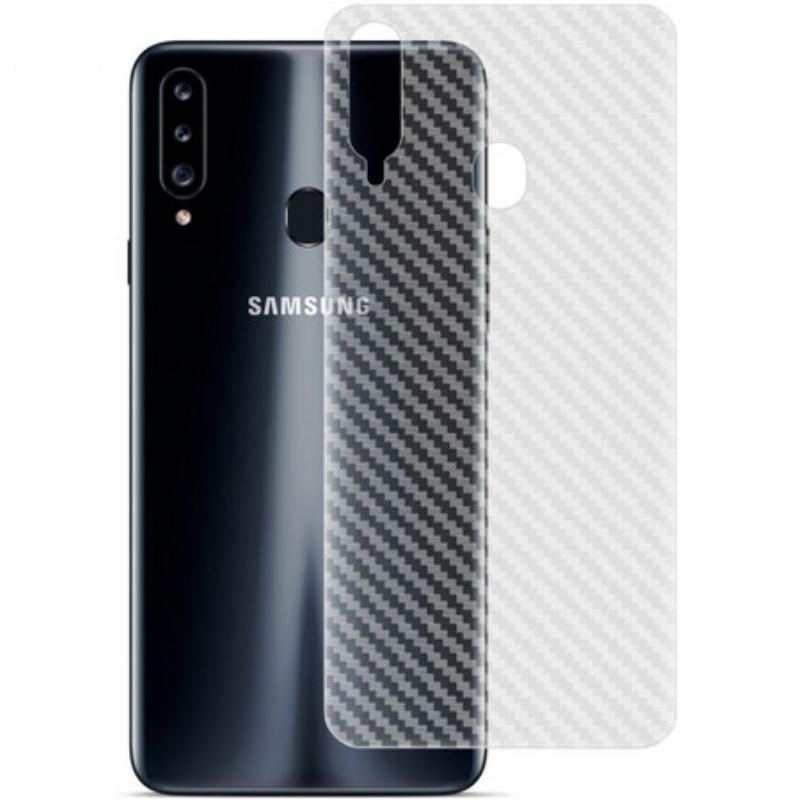 Rygbeskyttelsesfilm Til Samsung Galaxy A20S Style Carbon Imak