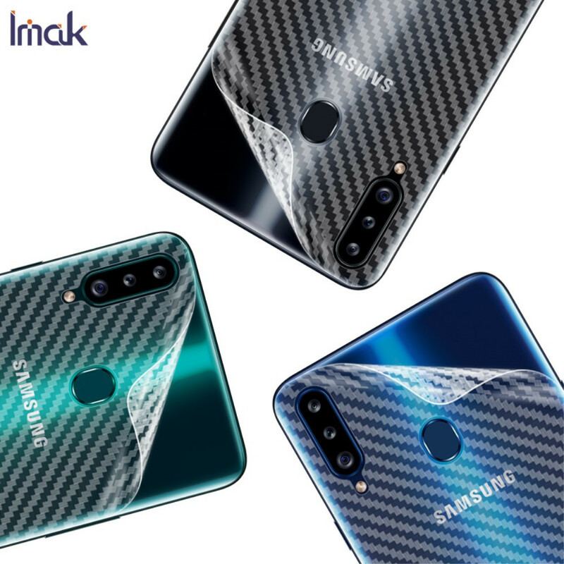 Rygbeskyttelsesfilm Til Samsung Galaxy A20S Style Carbon Imak