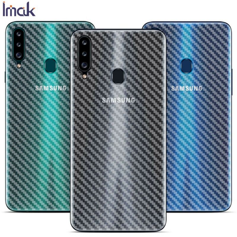 Rygbeskyttelsesfilm Til Samsung Galaxy A20S Style Carbon Imak