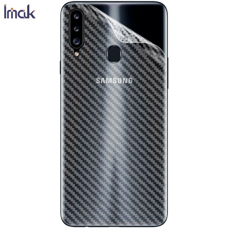 Rygbeskyttelsesfilm Til Samsung Galaxy A20S Style Carbon Imak