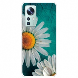 Cover Xiaomi 12 Pro Blomster Silikone