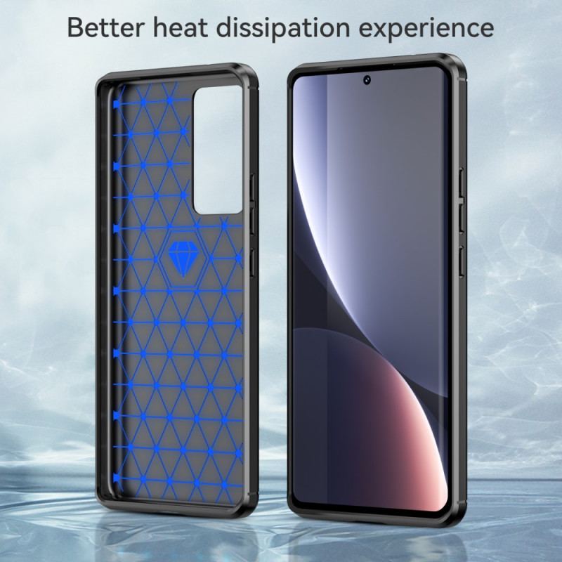 Cover Xiaomi 12 Pro Børstet Kulfiber