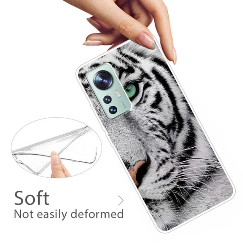 Cover Xiaomi 12 Pro Hvid Tiger