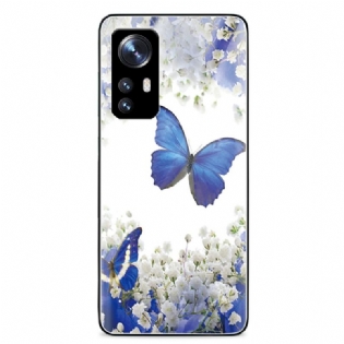 Cover Xiaomi 12 Pro Royal Butterflies Hærdet Glas