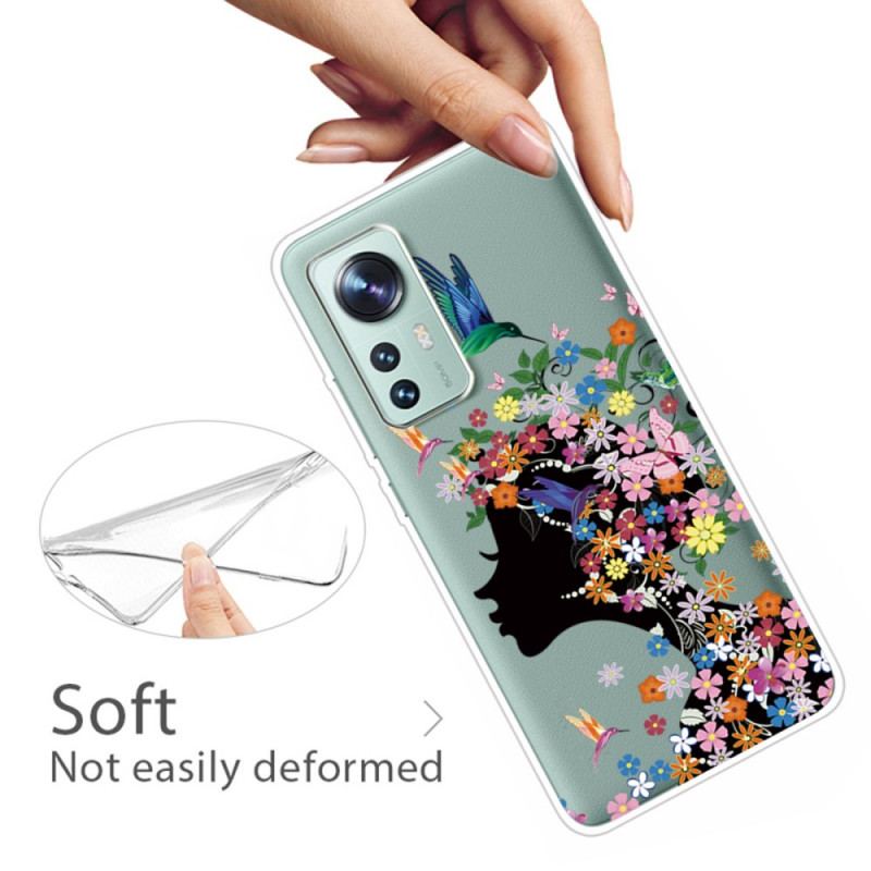 Cover Xiaomi 12 Pro Silikone Blomsterhoved