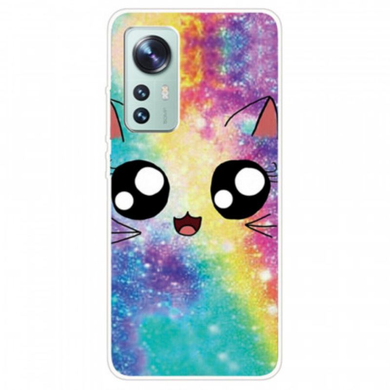 Cover Xiaomi 12 Pro Silikone Cat Deco