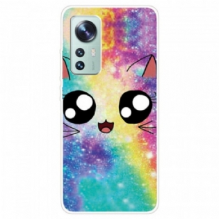 Cover Xiaomi 12 Pro Silikone Cat Deco