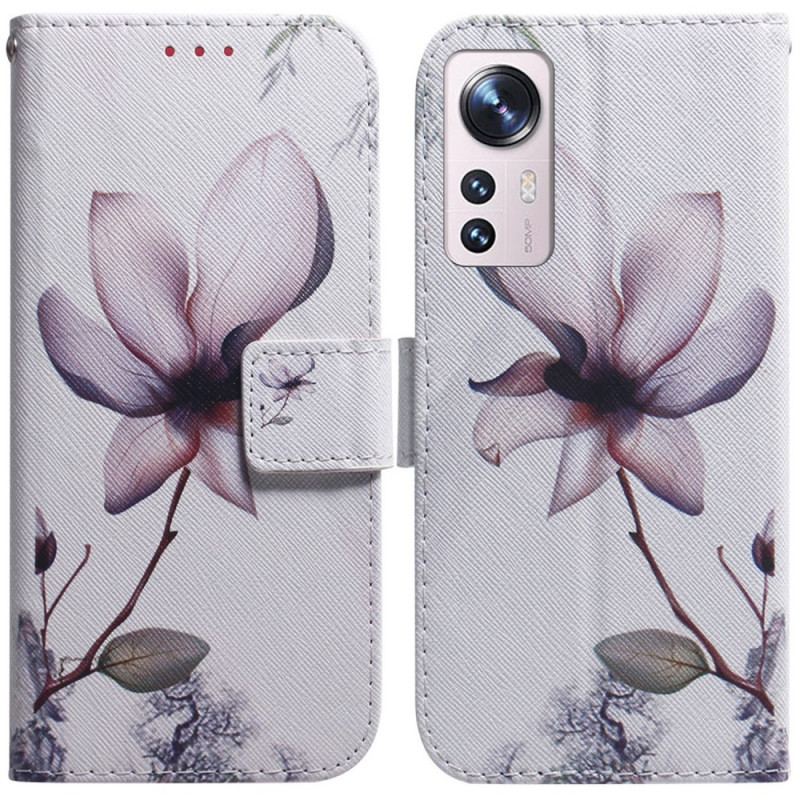 Flip Cover Xiaomi 12 Pro En Blomst