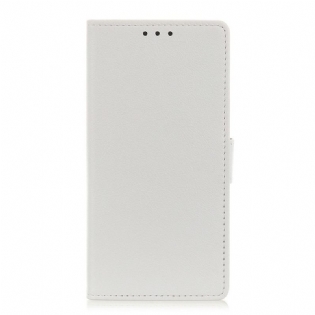 Flip Cover Xiaomi 12 Pro Enkel Skinnende Lædereffekt