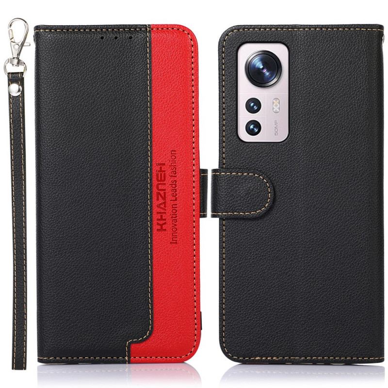 Flip Cover Xiaomi 12 Pro Lychee Style Rfid Khazneh