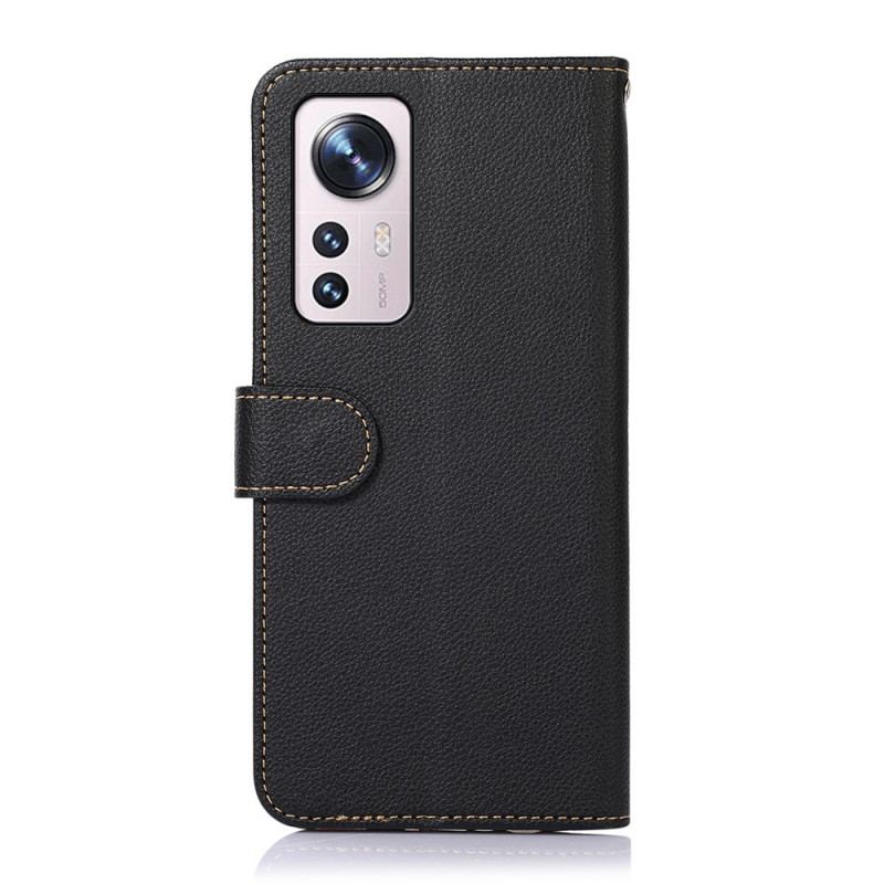 Flip Cover Xiaomi 12 Pro Lychee Style Rfid Khazneh