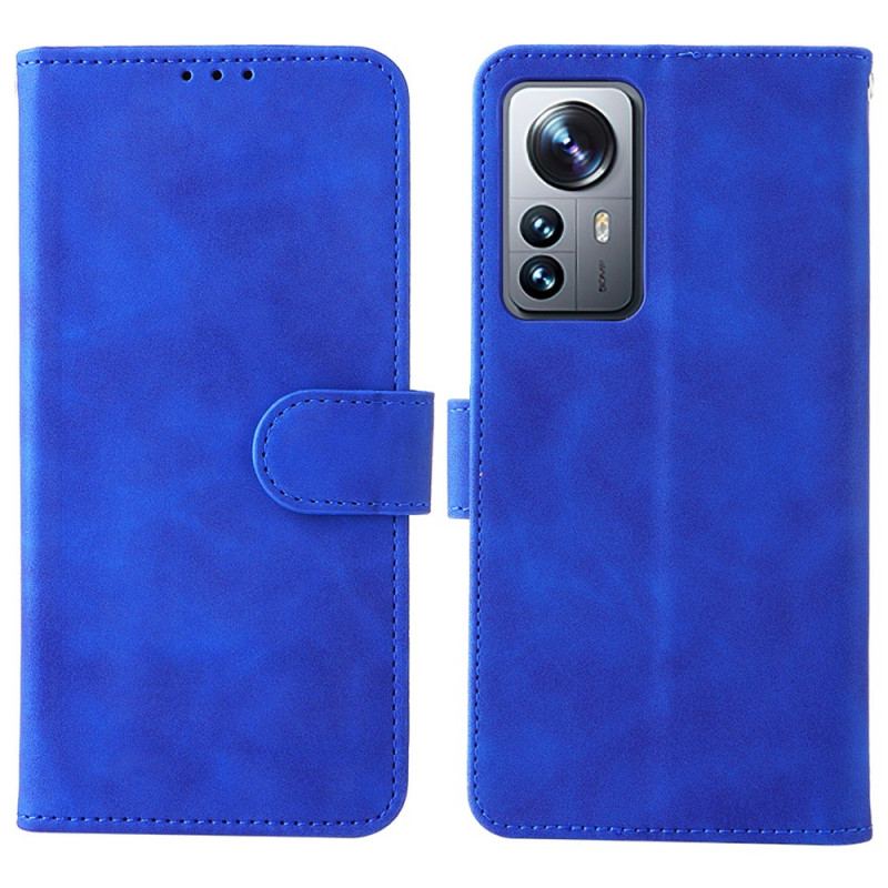 Flip Cover Xiaomi 12 Pro Med Snor Strappy Skin-touch