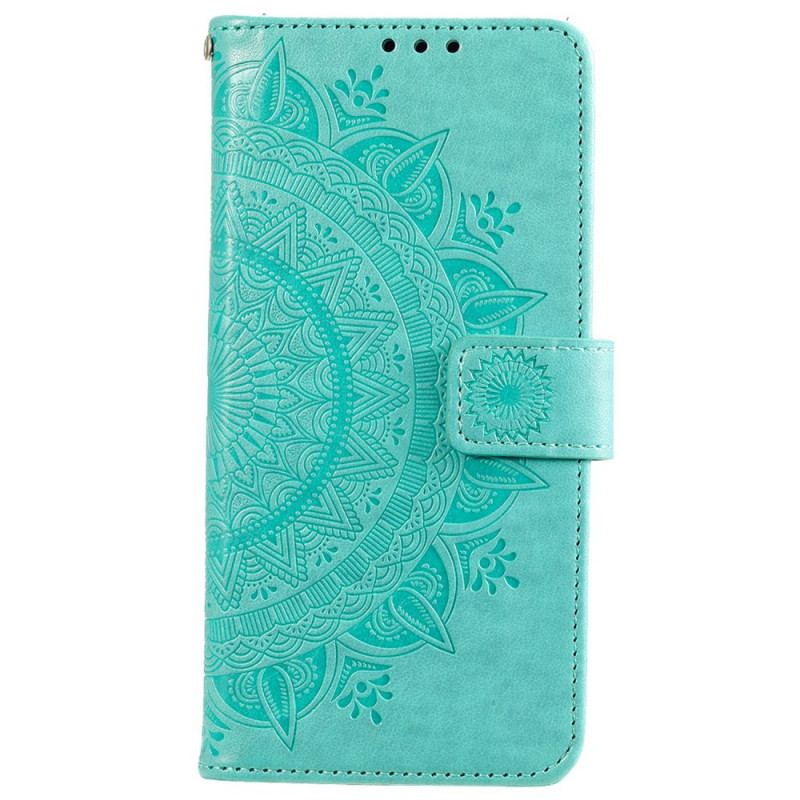 Flip Cover Xiaomi 12 Pro Med Snor Strappy Sun Mandala