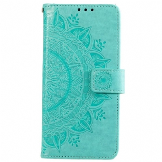 Flip Cover Xiaomi 12 Pro Med Snor Strappy Sun Mandala