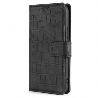 Flip Cover Xiaomi 12 Pro Skin-touch Krokodille