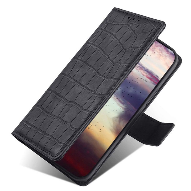 Flip Cover Xiaomi 12 Pro Skin-touch Krokodille