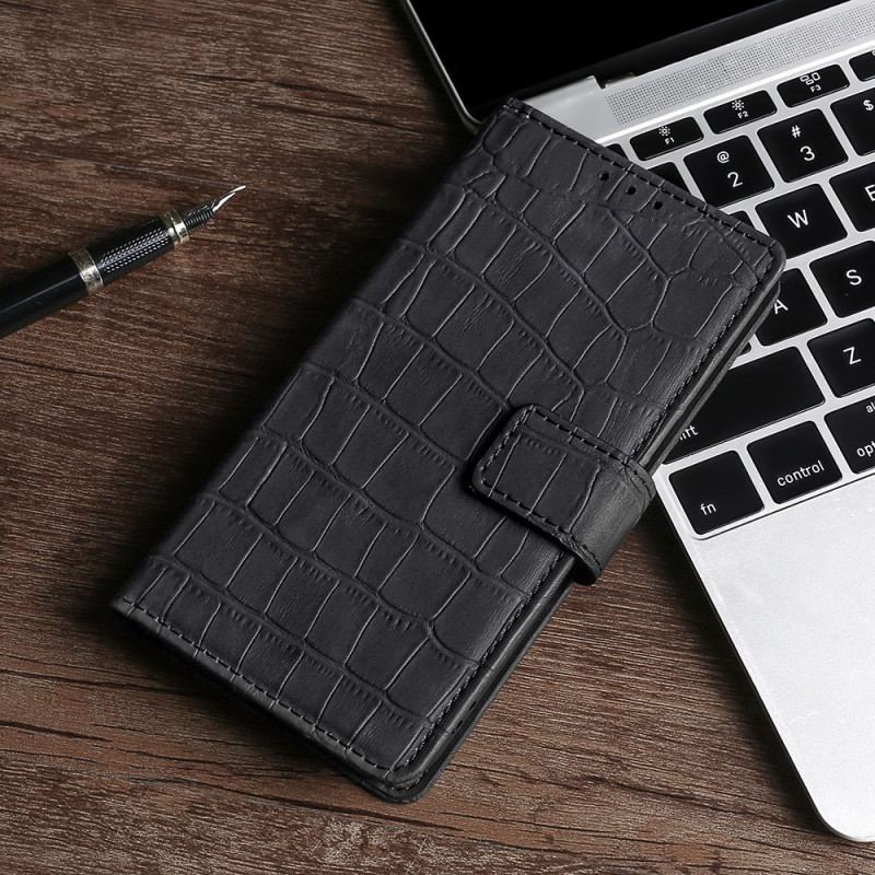 Flip Cover Xiaomi 12 Pro Skin-touch Krokodille