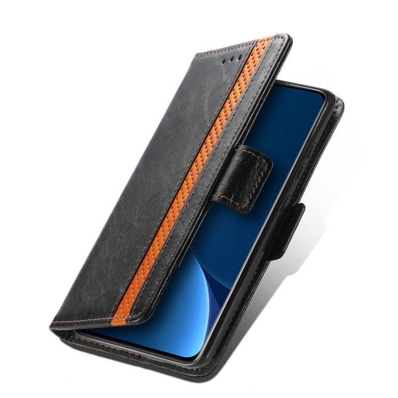 Flip Cover Xiaomi 12 Pro Tofarvet Dobbeltlås