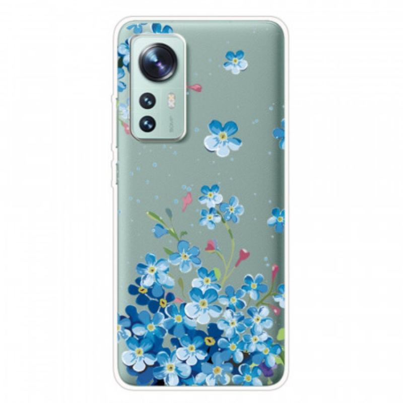 Mobilcover Xiaomi 12 Pro Blå Blomster