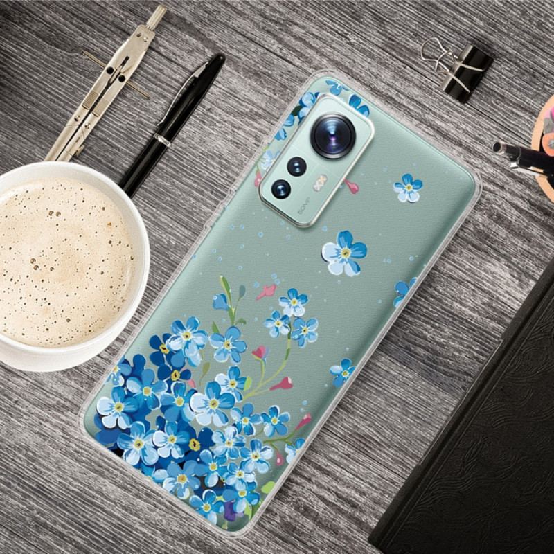 Mobilcover Xiaomi 12 Pro Blå Blomster