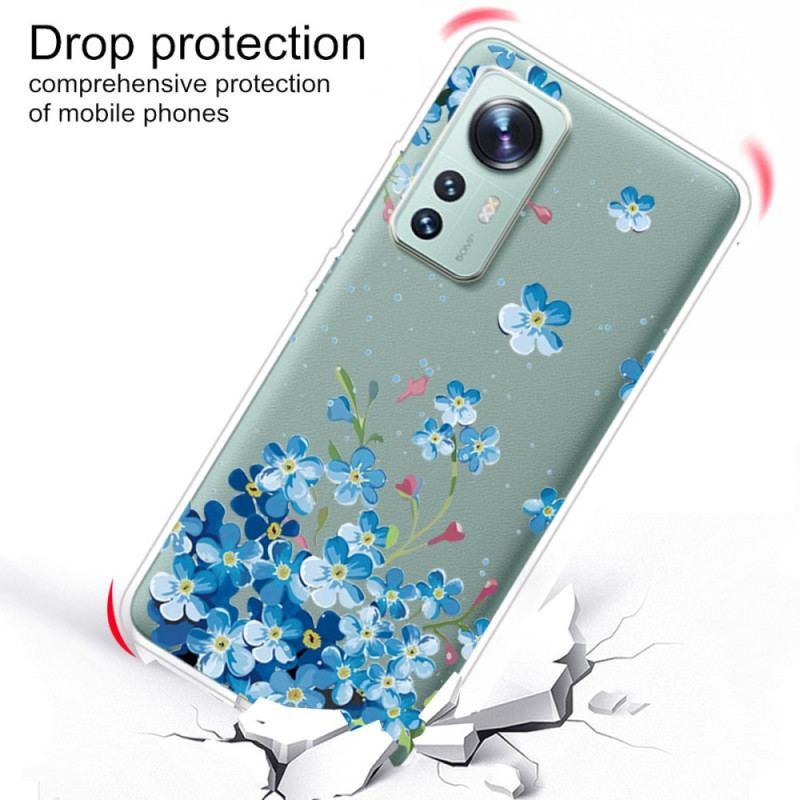 Mobilcover Xiaomi 12 Pro Blå Blomster