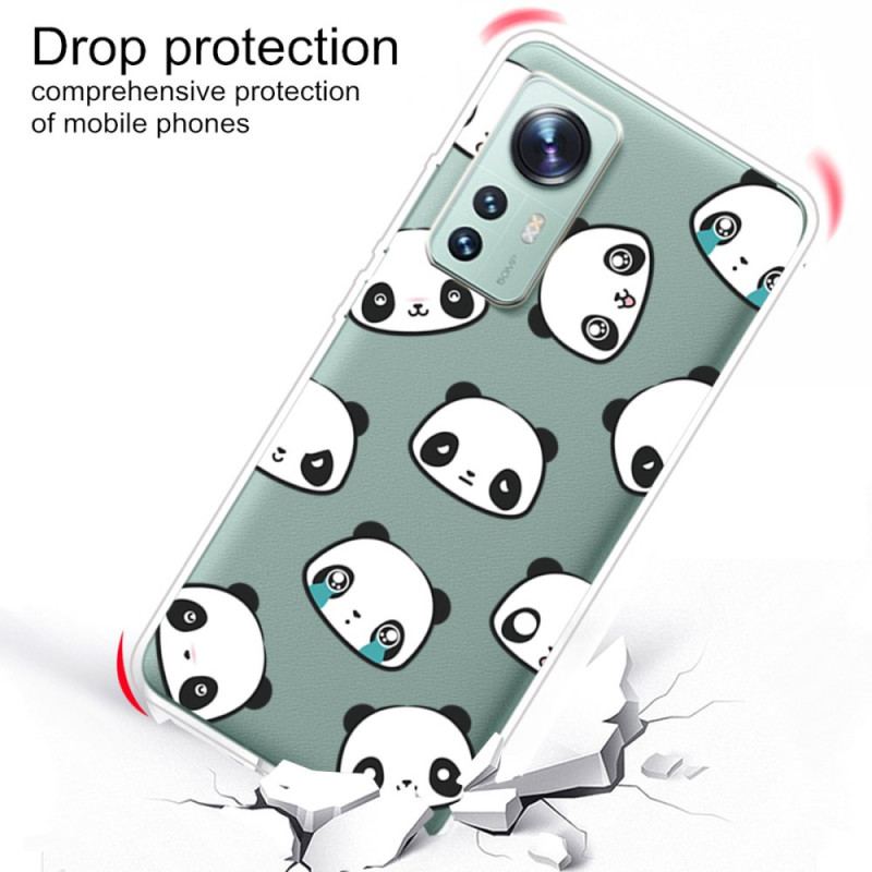 Mobilcover Xiaomi 12 Pro Panda Hoveder