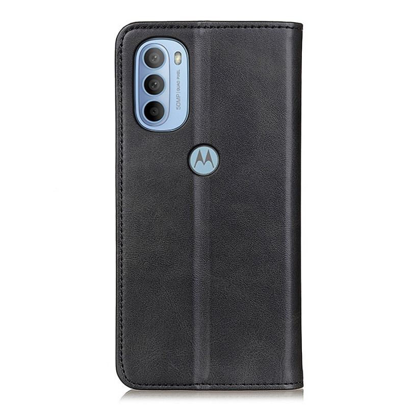 Cover Moto G41 / G31 Flip Cover Lychee Split Læder