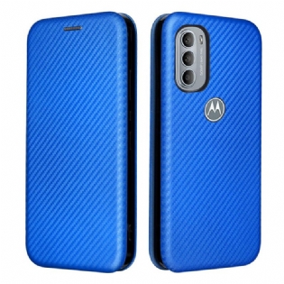 Cover Moto G41 / G31 Flip Cover Silikone Carbon