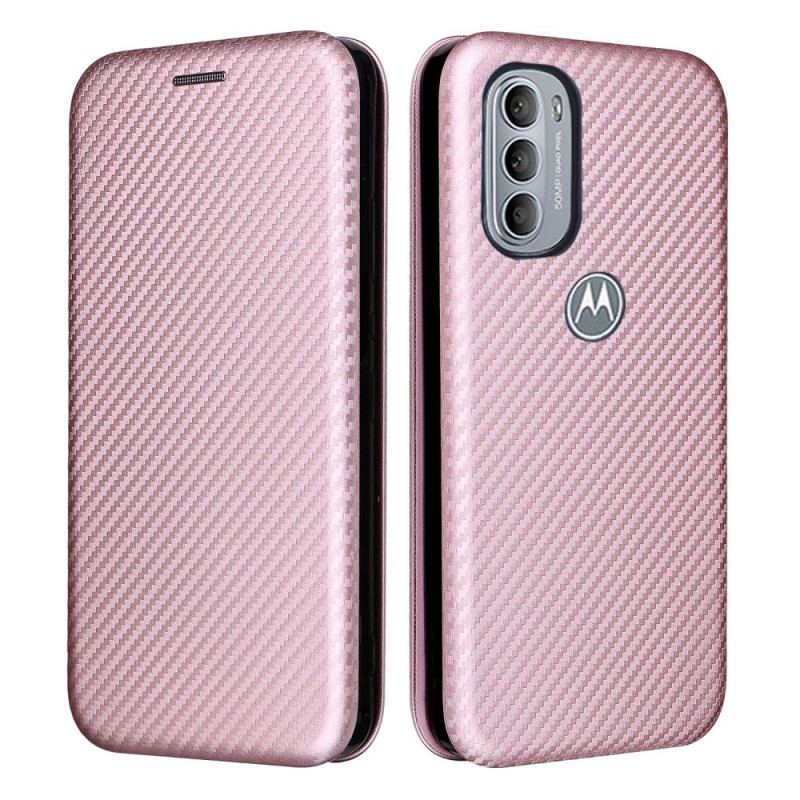 Cover Moto G41 / G31 Flip Cover Silikone Carbon