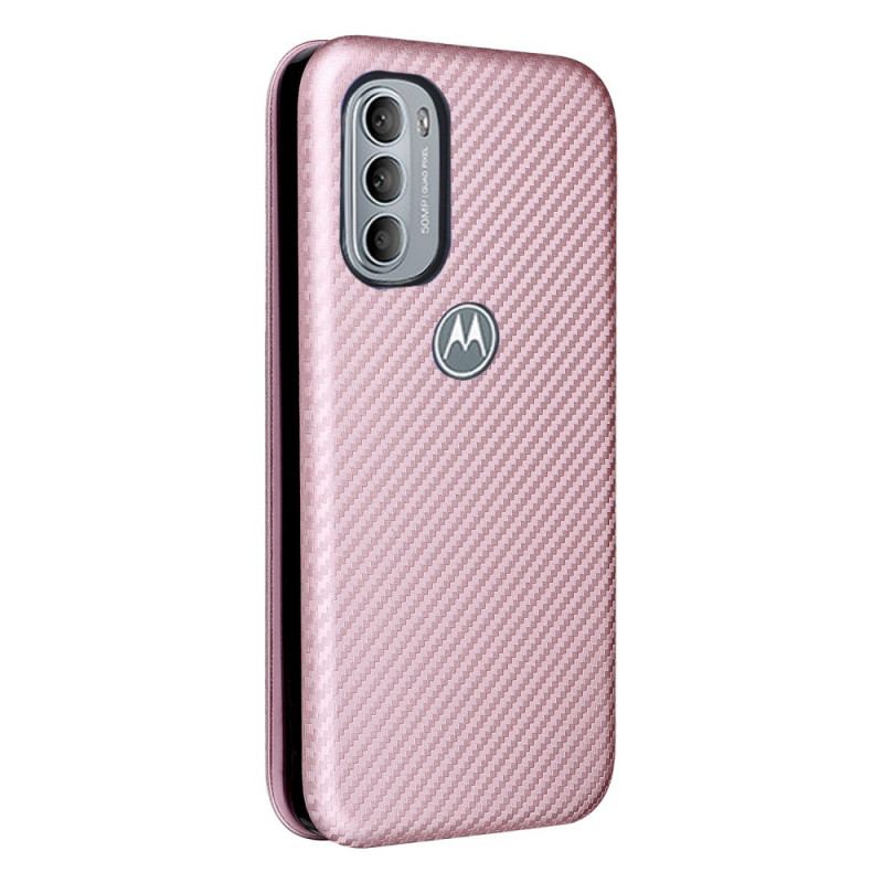 Cover Moto G41 / G31 Flip Cover Silikone Carbon