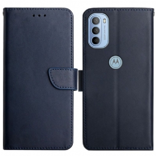 Flip Cover Moto G41 / G31 Ægte Nappa Læder