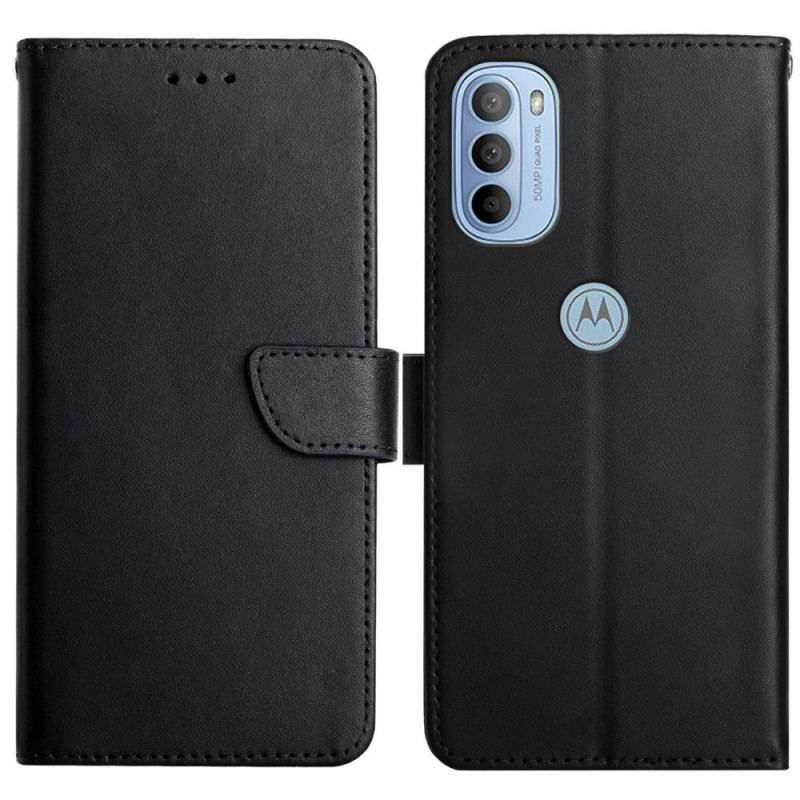 Flip Cover Moto G41 / G31 Ægte Nappa Læder