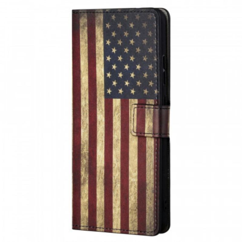 Flip Cover Moto G41 / G31 Amerikansk Flag