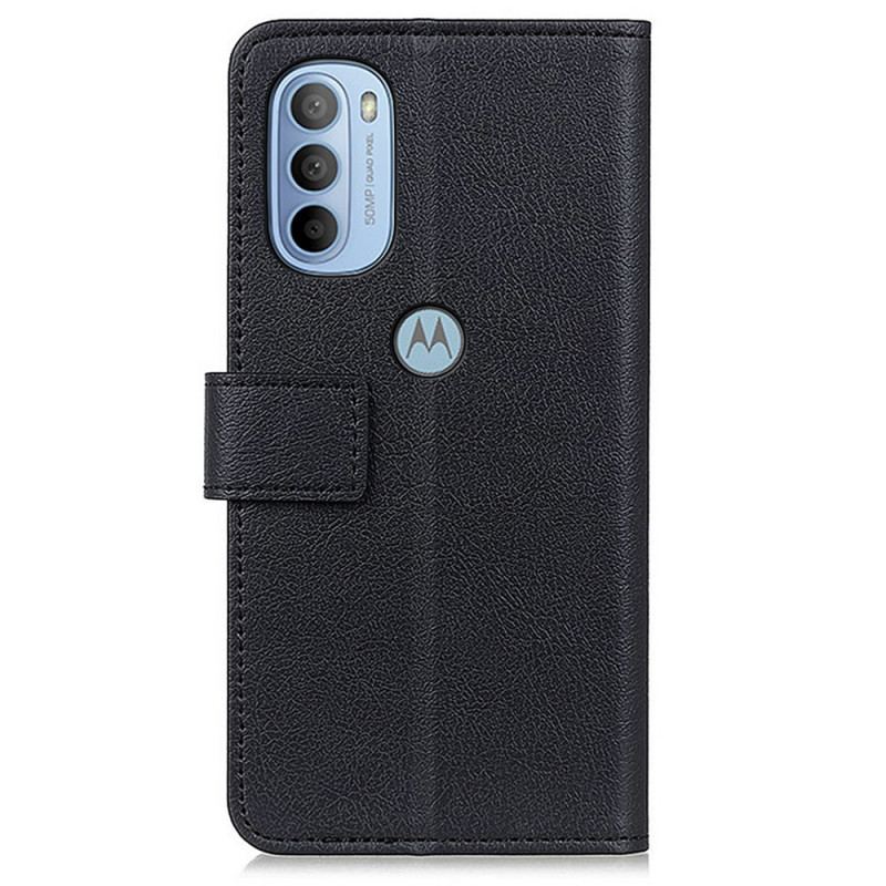 Flip Cover Moto G41 / G31 Enkel Lædereffekt